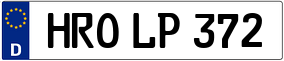 Trailer License Plate